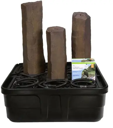 FAUX BASALT COLUMN SET OF 3 FOUNTAIN KIT - 24",30",36"H (61,76,91 CM)