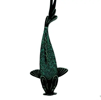 Hand Painted Koi Ornament K006 - jennpai art