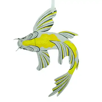 Hand Painted Koi Ornament BK009 - jennpai art