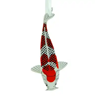 Hand Painted Koi Ornament K004 - jennpai art