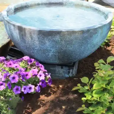 Aquascape Spillway Bowl Stand - PATINA - 4" H (10 CM) - 2-PACK