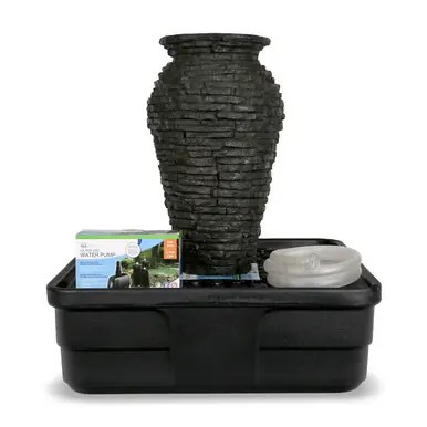 STACKED SLATE URN FOUNTAIN KIT - Aquascape