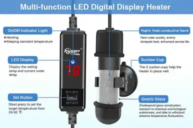 Hygger 100 Watt Submersible Aquarium Heater