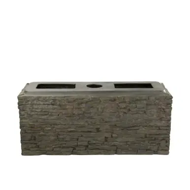 STACKED SLATE WALL BASE - Aquascape