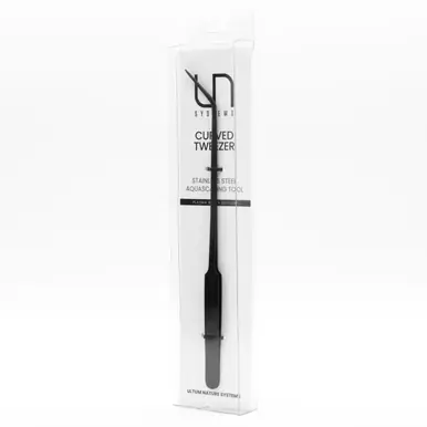UNS Black Limited Edition Curved Fine Tip Tweezer