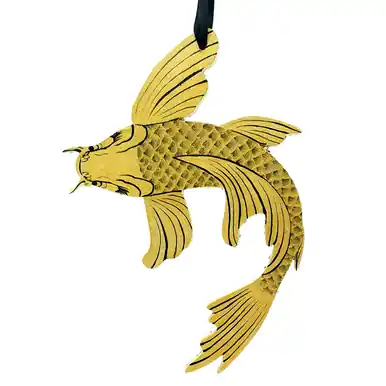 Hand Painted Koi Ornament BK003 - jennpai art