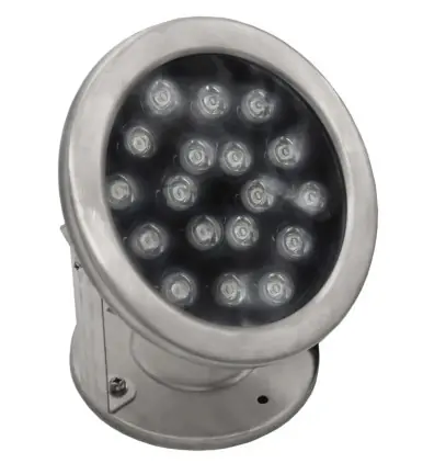 18 watt LED Submersible Stainless Steel fixture - Warm White