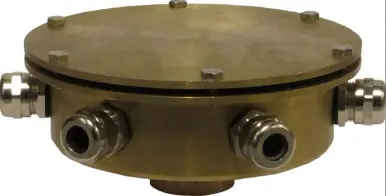 Bronze Underwater Junction Box - 8 ports with 1" fpt bottom inlet