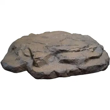 Decorative Hand Painted GFRC Small Stone Cover - Dark Brown