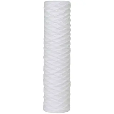 FilterCor 2.5" x 10" 0.5 Mic Depth Wound Poly Sediment Filter - FCP0.5R10P