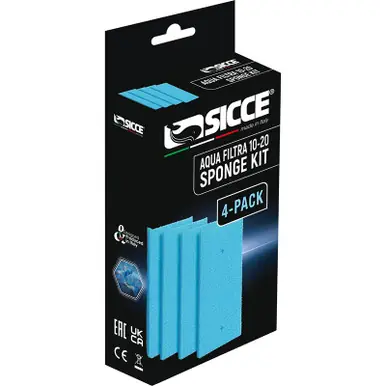 Sicce AQUA FILTRA 10-20 Replacement Sponges only (4 Pack)
