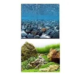 12" High Aquarium Background River / Japanese Garden, per linear foot - Fluval