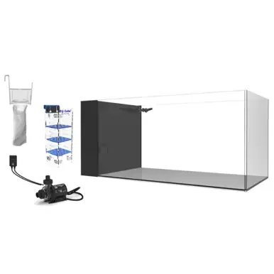 Fiji Cube 38 Gallon Peninsula Rimless AIO Glass Nano Tank - PRO Series