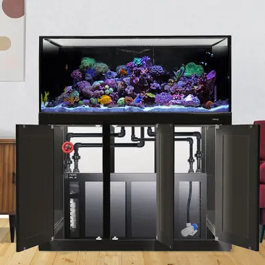 IM INT 150 Gallon Lagoon Aquarium Complete Reef System – Black (Made to Order) - Innovative Marine
