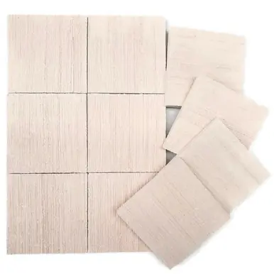 Ocean Wonders Ceramic Natural White XL 2" Coral Frag Tiles, 50 pcs.