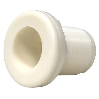 1" White Bulkhead SxS - Eshopps