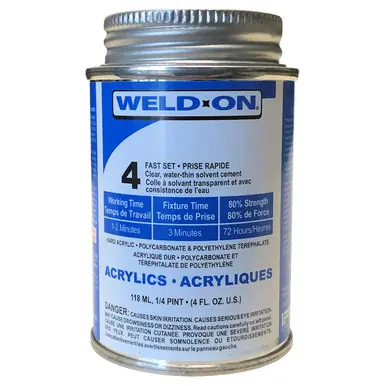 Weld-On #4 Acrylic Glue, 4 oz. Can