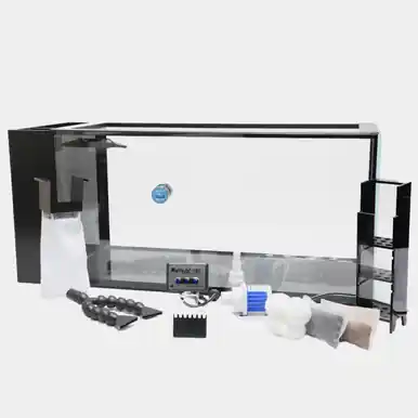 IM Fusion Pro 2 - 20 AIO Peninsula Aquarium w/ APS Pedestal - White