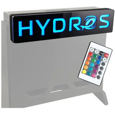 HYDROS Controller Board LED Sign - Black