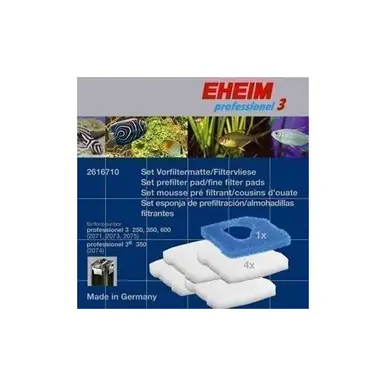 Eheim Replacement Pad Set for All Pro3, Ultra and Pro 4 Filters 1 Blue, 4 White Pads