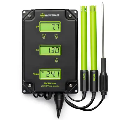 Milwaukee MC811US MAX pH/EC/Temp Monitor - Milwaukee Instruments
