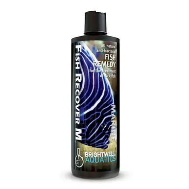 Brightwell Aquatics Fish recover M (Marine) 500 ml. natural herbal medication for open sores, redness in fins body, cloudy eyes, tail and fin rot