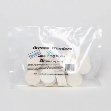 Ocean Wonders CERAMIC Coral Frag Disks 1 1/8", 20 pcs.
