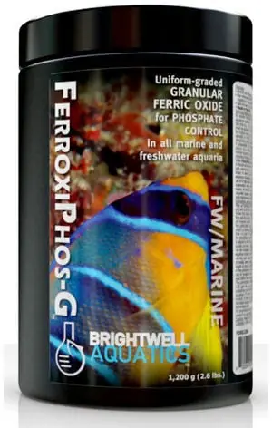 Brightwell Aquatics FerroxiPhos-G, GFO Granular Ferric Oxide Media, 1.32 lbs. (600 gr.)