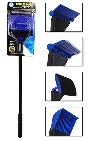 JBJ AquaScraper 12" 4-in-1 Cleaning Kit