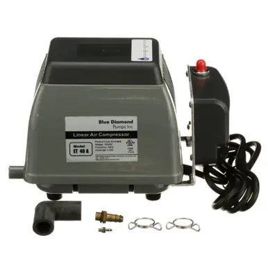 Blue Diamond ET40A W/ALARM Linear Air Pump