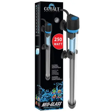 Cobalt Neo-Glass Submersible Aquarium Heater - 250 Watt