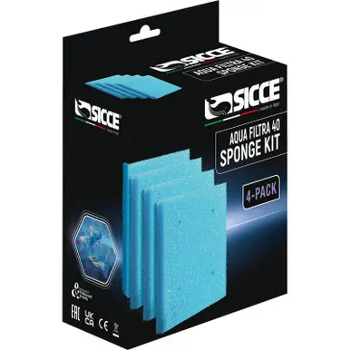 Sicce AQUA FILTRA 40 Replacement Sponges only (4 Pack)