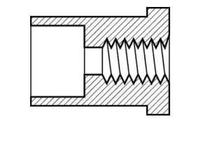PVC Reducer Bushing, 1.5" Spig x 0.5" FTP - AquaCave