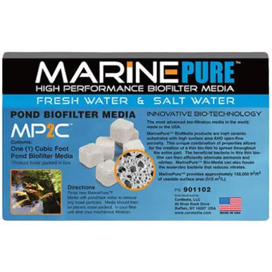 MarinePure High Performance Biofilter Media MP2C 2 CU FT