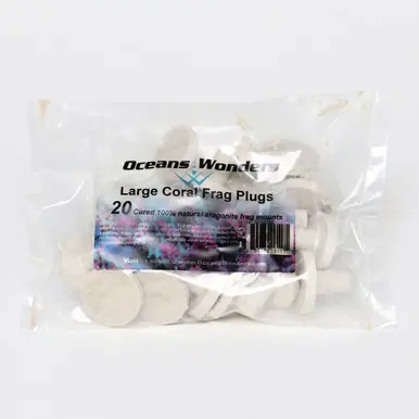 Ocean Wonders LARGE Coral Frag Plugs 20 pcs.