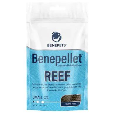 Benepets Benepellet Reef Probiotic Coral & Fish Food - Small 1.3 oz Pouch, 1.7mm
