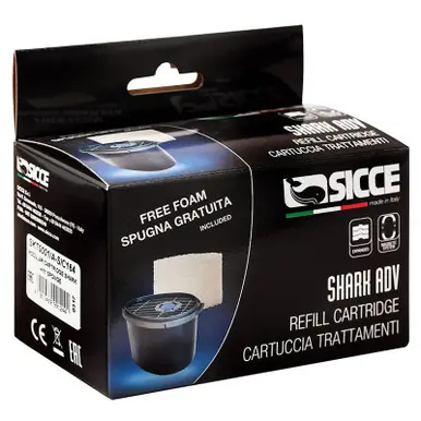 Sicce Shark ADV ADD-ON Cartridge with Sponge - 2x20ppi