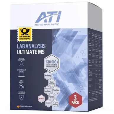 ATI ICP-MS Ultimate Lab Water Analysis (3-Pack) - With Return Shipping