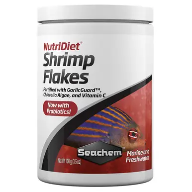 Seachem NutriDiet Shrimp Flakes w/ Probiotics 100g