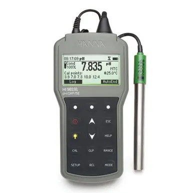 Hanna HI98191 Professional Waterproof Portable pH/ORP/ISE Meter - Hanna Instruments