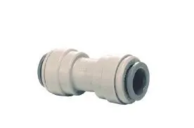 John Guest 1/4" x 1/4" Union Connector - White