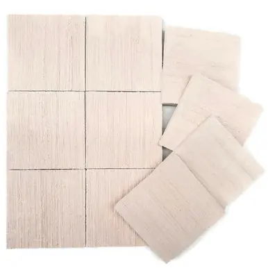 Ocean Wonders Ceramic Natural White XL 2" Coral Frag Tiles, 10 pcs.