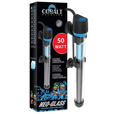 Cobalt Neo-Glass Submersible Aquarium Heater - 50 Watt