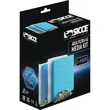 Sicce AQUA FILTRA 40 Replacement Media Kit (2 Pack)