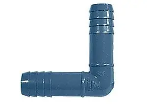Hose Barb Elbow Fitting 1" Insert x 1" Insert - AquaCave