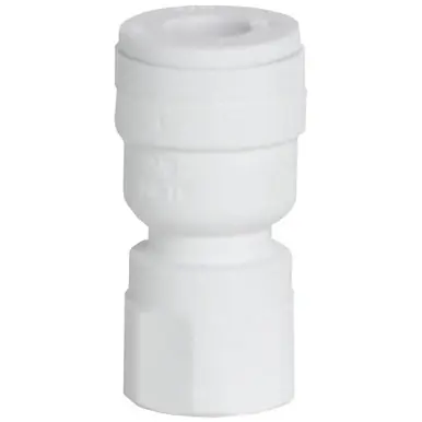 1/4 x 1/8 NPTF Female Adaptor - White