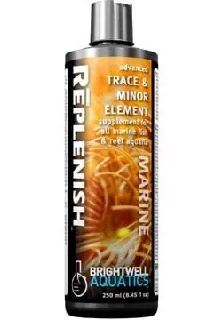 Brightwell Aquatics Replenish - Liquid Trace & Minor Minerals for all Marine Aquaria, 500 ml. / 17 oz.