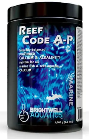 Brightwell Aquatics ReefCode A-P, Ionically Balanced Powered Calcium & Alkalinity, 500 gr. / 1.1 lb.