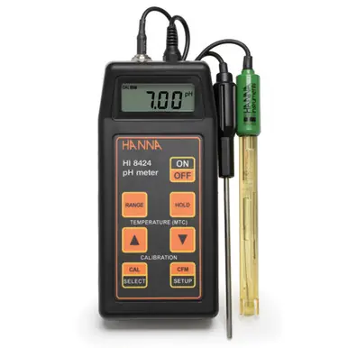Hanna HI8424 Portable pH/mV Meter - Hanna Instruments