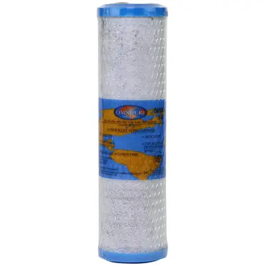 Omnipure Carbon Block Filter Cartridge, 0.5 micron, 10" x 2.5" Cartridge